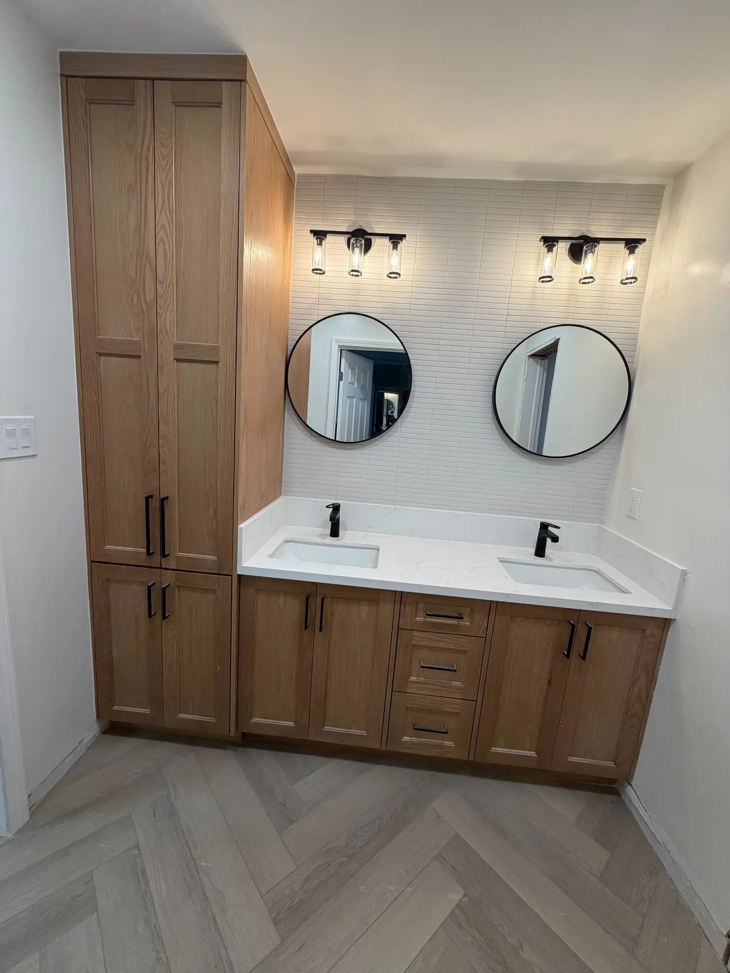 Custom master baths cabinetry